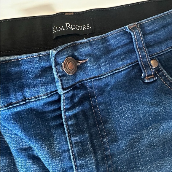Kim Rogers Women's Straight Leg Blue Jeans - Picture 5 of 7